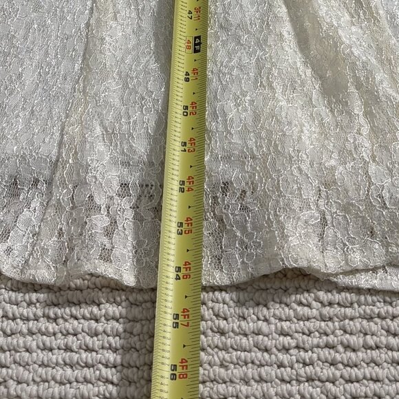 Vintage New Frontier Maxi Gown Lace Cottagecore Prairie Victorian Corset Tie - Picture 14 of 15